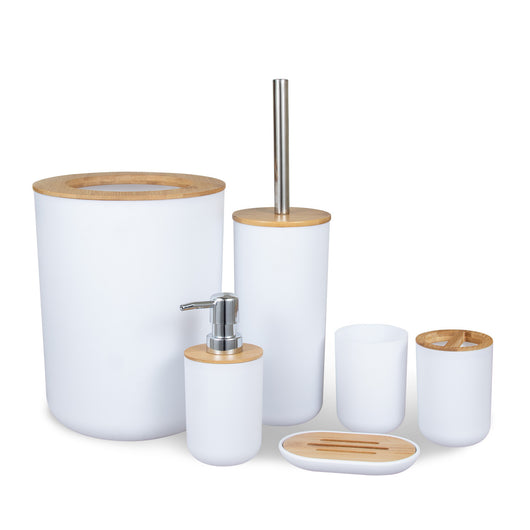Set de Baño Bambú y Madera - 6 Piezas Premium - Image 5