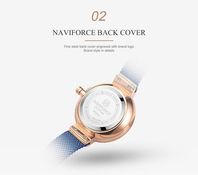 Reloj de Cuarzo para Mujer con Pulsera de Acero Inoxidable - Image 3