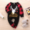 Pijama Navideño Reno de Papá Noel - Enterizo a Cuadros Rojo