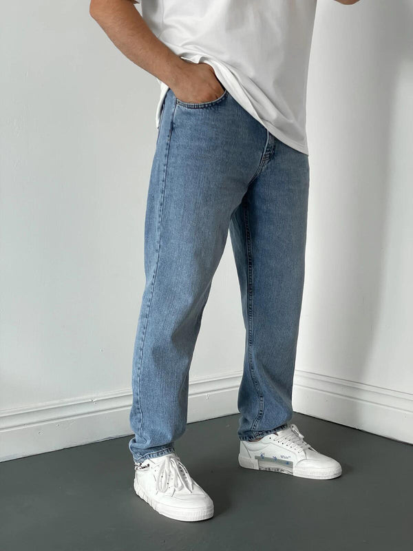 Pantalones Vaqueros Rectos Jindian para Hombre - Diseño Clásico en 4 Colores