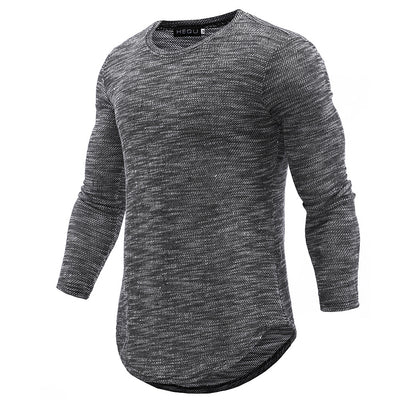 Camisa de Manga Larga con Dobladillo Curvo para Hombre - Image 6