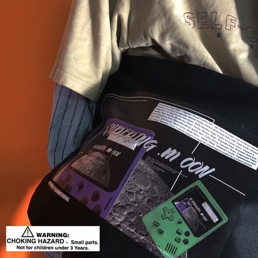Bolso Bandolera Hip-Hop con Diseño Diagonal Semicircular - Image 2