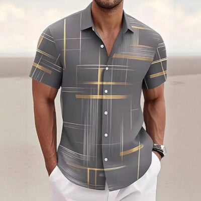 Camisa Casual de Botones para Hombre - Perfecta para Viajes y Aventuras - Image 3