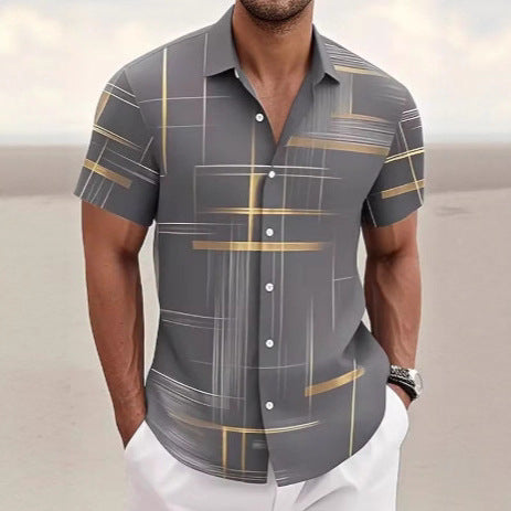 Camisa Casual de Botones para Hombre - Perfecta para Viajes y Aventuras - Image 3