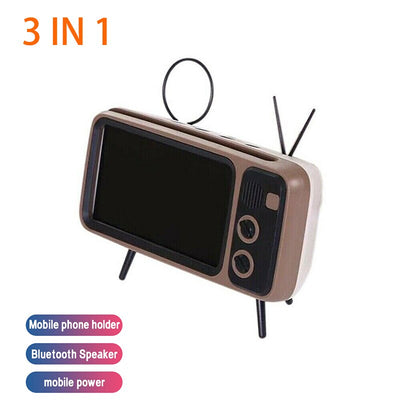 Parlante Bluetooth Retro con Soporte para Teléfono - Image 27