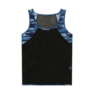 Playera de Yoga Deportiva para Hombre con Malla y Bloques de Color - Image 6