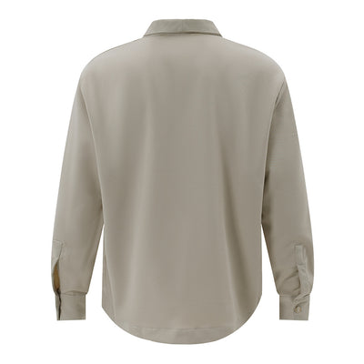 Camisa Casual de Manga Larga para Hombre con Detalles de Costura Personalizada - Image 2
