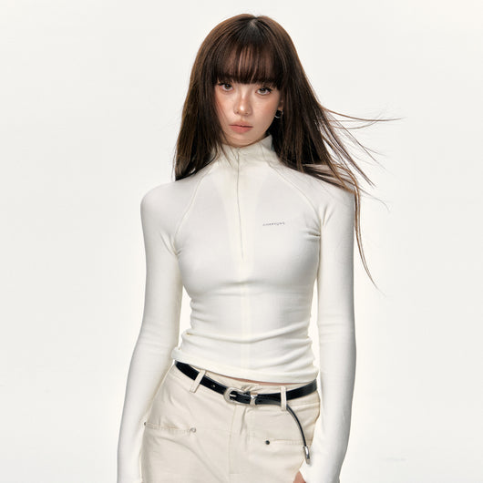 Blusa Básica de Dralon Estilo Americano para Mujer