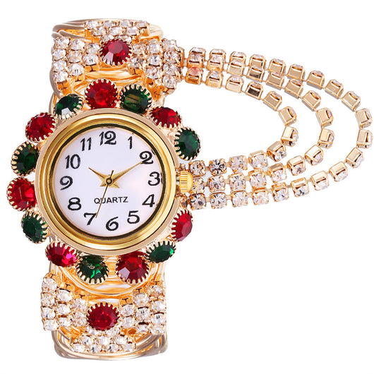 Reloj de Cuarzo para Mujer con Cadena de Diamantes y Cierre de Garra - Image 16
