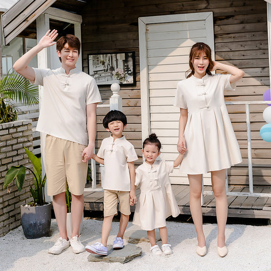 Conjunto Hanfu Familiar Tradicional Chino - Madre, Hija e Hijo - Image 14