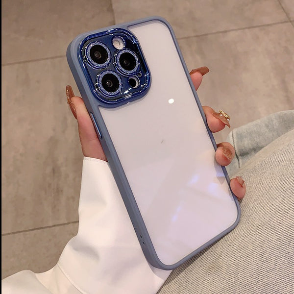 Funda Protectora Morada Oscura Anti-caídas para Celular - Marca Premium