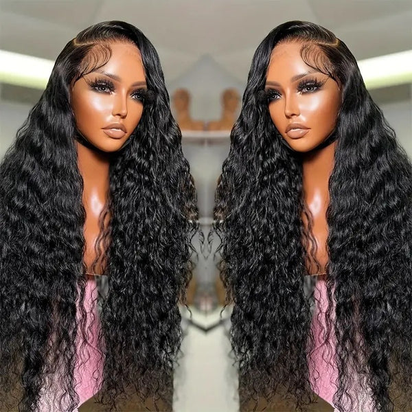 Peluca Afro Rizos Voluminosos con Encaje - Tubo Enrollado Pequeño