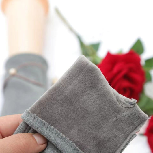 Guantes de Gamuza Aterciopelada para Mujer - Abrigo Otoño Invierno - Image 8