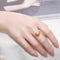 Anillo de Plata 925 con Perla Dorada del Océano Hainan Hope