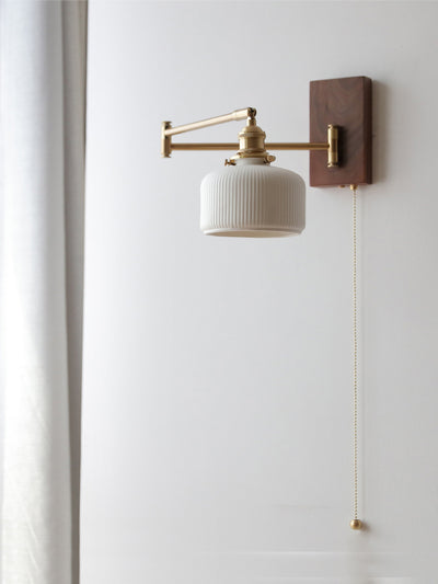 Lámpara de Pared Giratoria Retro Estilo Japonés para Cabecera - Image 2