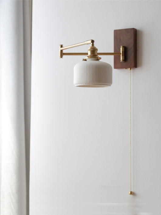 Lámpara de Pared Giratoria Retro Estilo Japonés para Cabecera - Image 2