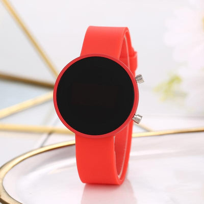 Reloj Digital LED Redondo Fashion Casual con Metal - Image 13