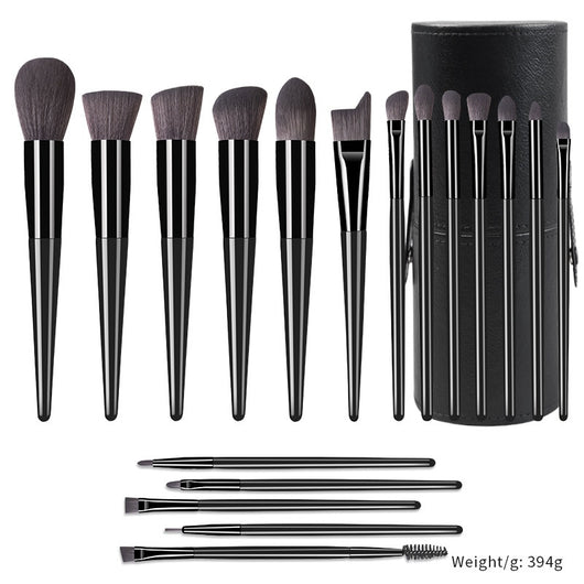 Set de 18 Brochas de Maquillaje Profesional con Mango de Madera Maciza - Image 12