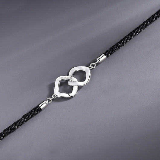Pulsera de Plata Entrelazada para Parejas - Conexión Infinita - Image 7