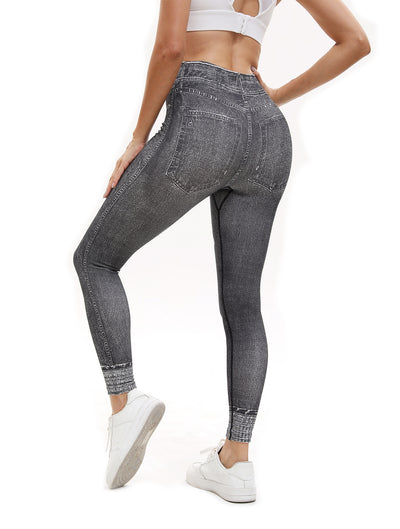 Leggins Deportivos Cintura Alta con Estampado Retro - Yoga y Fitness - Image 13