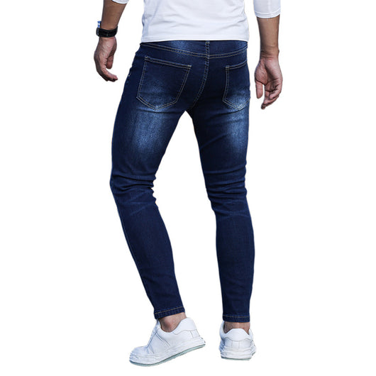 Pantalones Skinny Denim Azul con Elastano para Hombre - Image 4