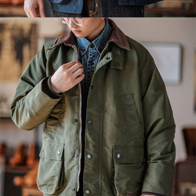 Chaqueta Suelta Estilo Retro para Hombre - Diseño Cazador Moderno - Image 8