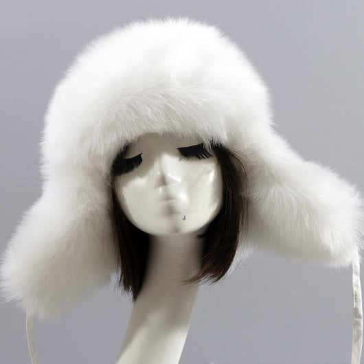 Gorro Invernal Mujer con Protección Auditiva y Forro de Felpa - Diseño Elegante con Detalle de Piel Sintética