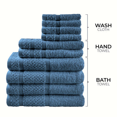 Juego de 10 Toallas de Baño 100% Algodón Absorbente Premium - Image 6