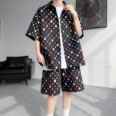 Conjunto de Verano Camisa y Shorts a Cuadros - Image 9