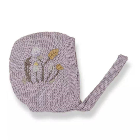 Conjunto de Cardigan Bordado a Mano para Niños con Gorro y Pantalón - Image 7