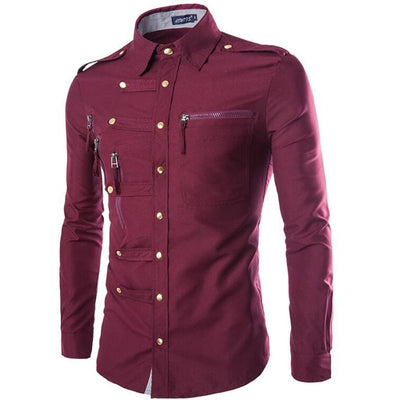Camisa Slim Fit Multibotonadura para Hombre - Image 8