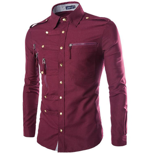 Camisa Slim Fit Multibotonadura para Hombre - Image 8