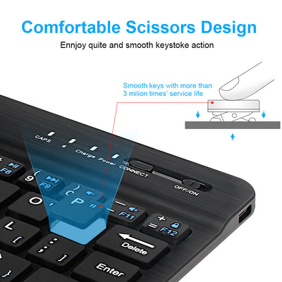 Teclado Inalámbrico Bluetooth Compacto - Image 4