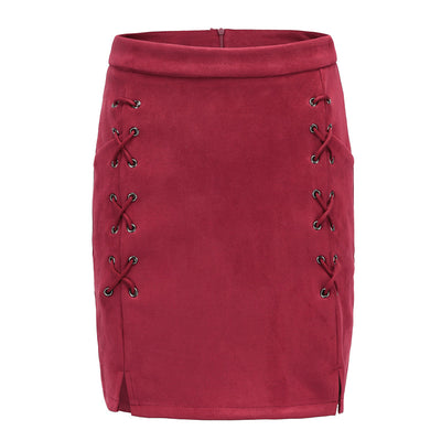 Falda Blanca Ajustada con Bandage Estilo A-Line - Image 10