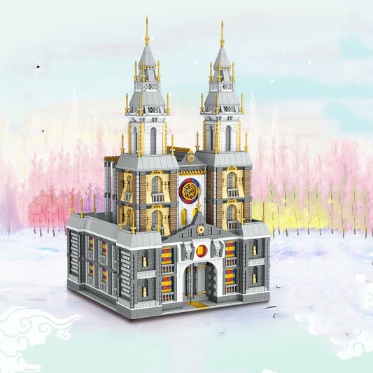 Maqueta del Castillo Saint Hetang - Puzzle 3D de Alta Dificultad