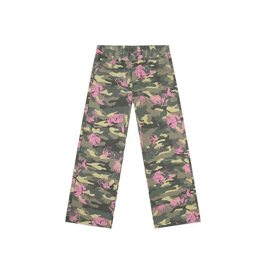 Jeans Rectos Estilo Camuflaje Lavado Clásico - Image 2