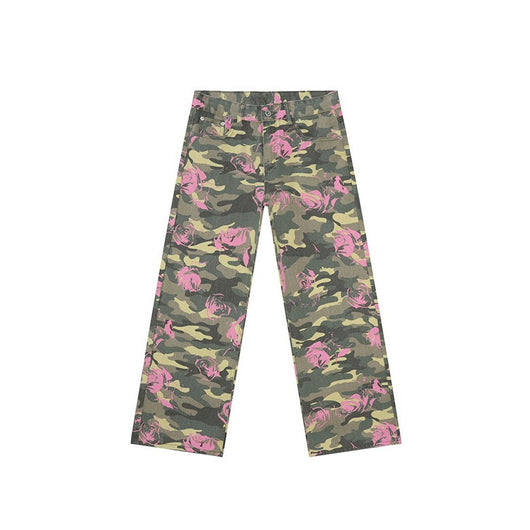 Jeans Rectos Estilo Camuflaje Lavado Clásico - Image 2