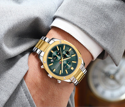 Reloj Empresarial Impermeable para Hombre con Seis Agujas y Calendario - Image 19