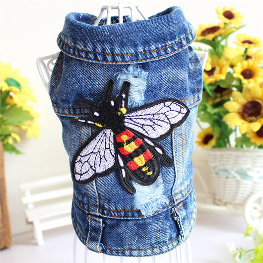 Chaleco Denim para Perros Pequeños - Abrigo de Moda Primavera para Mascotas - Image 6