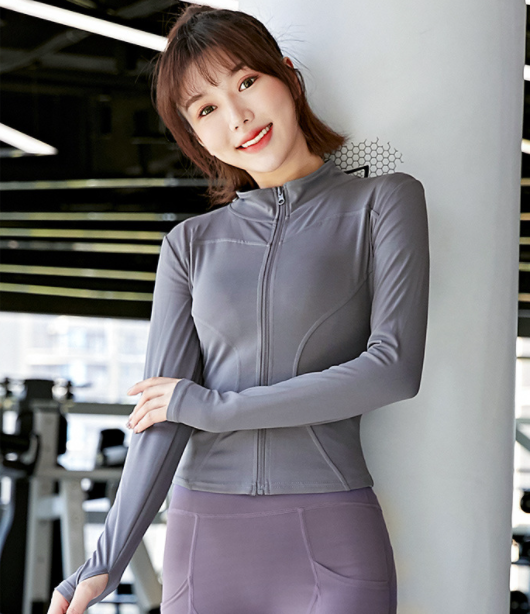 Blusa Deportiva Mujer con Cierre, Secado Rápido y Cuello Alto - Image 2