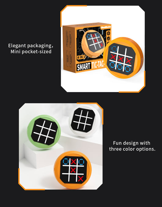 Consola de Juegos Portátil 4 en 1: Entrenamiento Mental Tic-Tac-Toe - Image 10