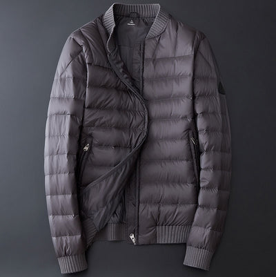 Chaqueta Acolchada Corta Hombre con Cuello Béisbol - Image 10