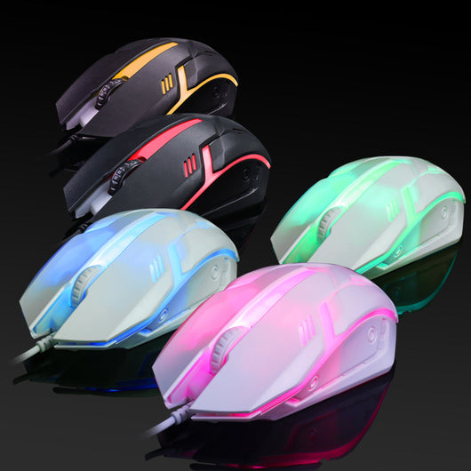 Ratón Alámbrico con Iluminación RGB Multicolor - Image 3