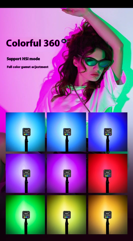 Luz de Relleno Magnética Mini LED Full Color con Batería de Litio - Image 20