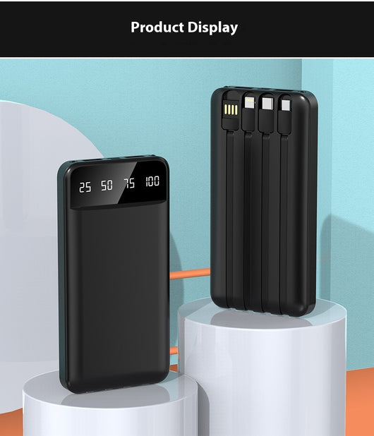 Batería Portátil 20000 mAh con Cable Integrado - Carga Rápida - Image 18