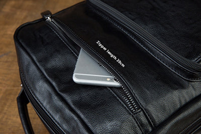 Mochila de Cuero Genuino para Hombre - Gran Capacidad, Diseño Moderno - Image 23