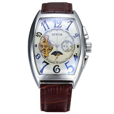 Reloj Mecánico Automático SEWOR Tourbillon con Visor de Estrellas - Image 5
