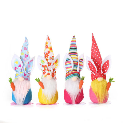 Muñeca Decorativa Conejo y Zanahoria para Pascua - Adorno de Ventana y Hogar - Image 16