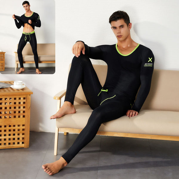 Conjunto Térmico de Algodón Puro para Hombre - Ropa Interior Larga