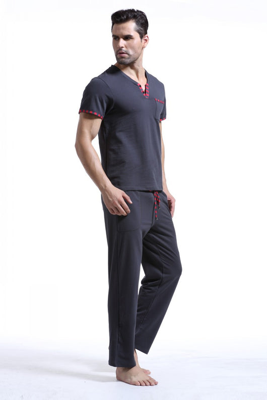 Pijama Deportivo de Algodón para Hombre - Conjunto Otoñal Cómodo - Image 14